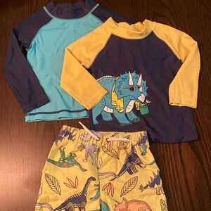 Swim 3 piece set Dino Boys 12 months
